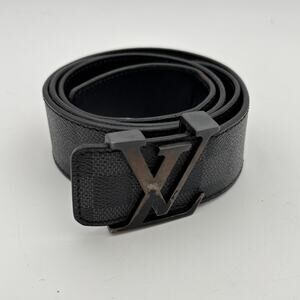 Louis Vuitton Damier Graphite Canvas Initiales Leather Belt